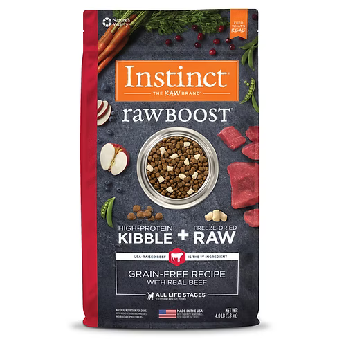 Instinct Raw Boost 本能 無穀物 牛肉 成犬狗糧配方 20lb