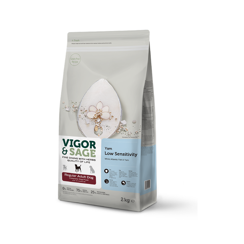 VIGOR SAGE 山藥 白魚 低敏健脾 成犬糧 2kg