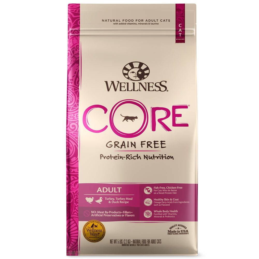WELLNESS CORE 無穀物 火雞拼鴨肉 配方 成貓 11lb