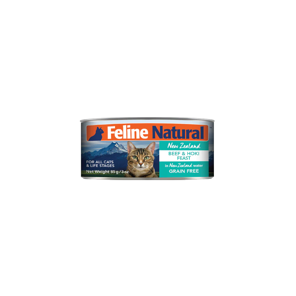 Feline Natural 牛肉及藍尖尾鱈魚 85g/170g