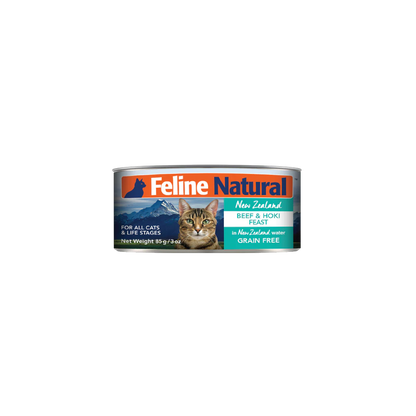 Feline Natural 牛肉及藍尖尾鱈魚 85g/170g