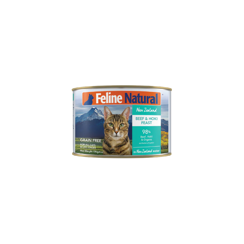 Feline Natural 牛肉及藍尖尾鱈魚 85g/170g
