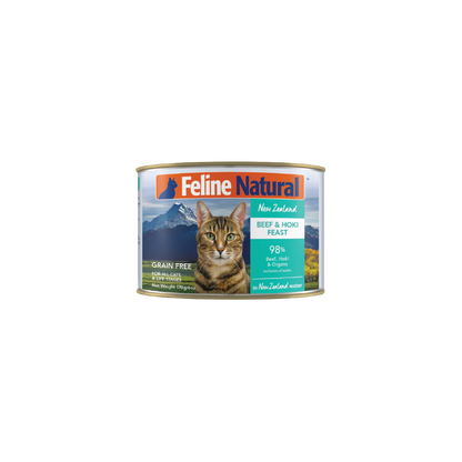 Feline Natural 牛肉及藍尖尾鱈魚 85g/170g