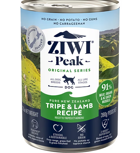 ZIWIPEAK 草胃+羊肉配方罐頭 170g /390g