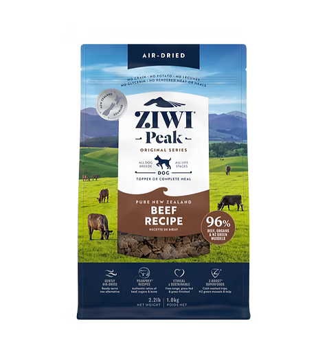 ZIWIPEAK 無穀物 風乾牛肉 狗糧配方 1kg/ 2.5kg/ 4kg