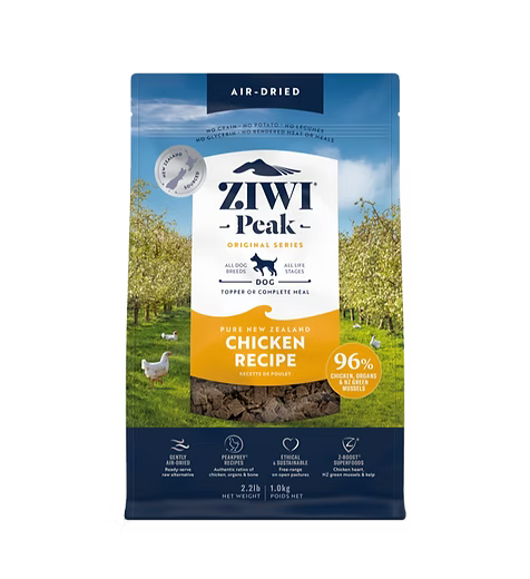 ZIWIPEAK 無穀物 風乾放養雞肉 狗糧配方 1kg/ 2.5kg/ 4kg