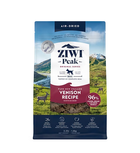 ZIWIPEAK 無穀物 風乾鹿肉 狗糧配方 1kg/ 2.5kg