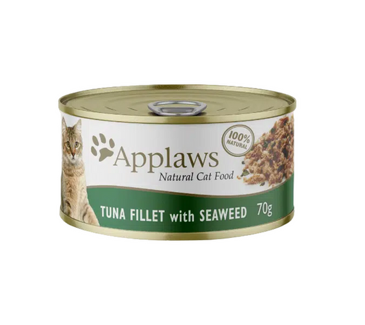 Applaws 全天然系列 肉絲湯汁配方貓罐頭 吞拿魚&紫菜 70g/156g
