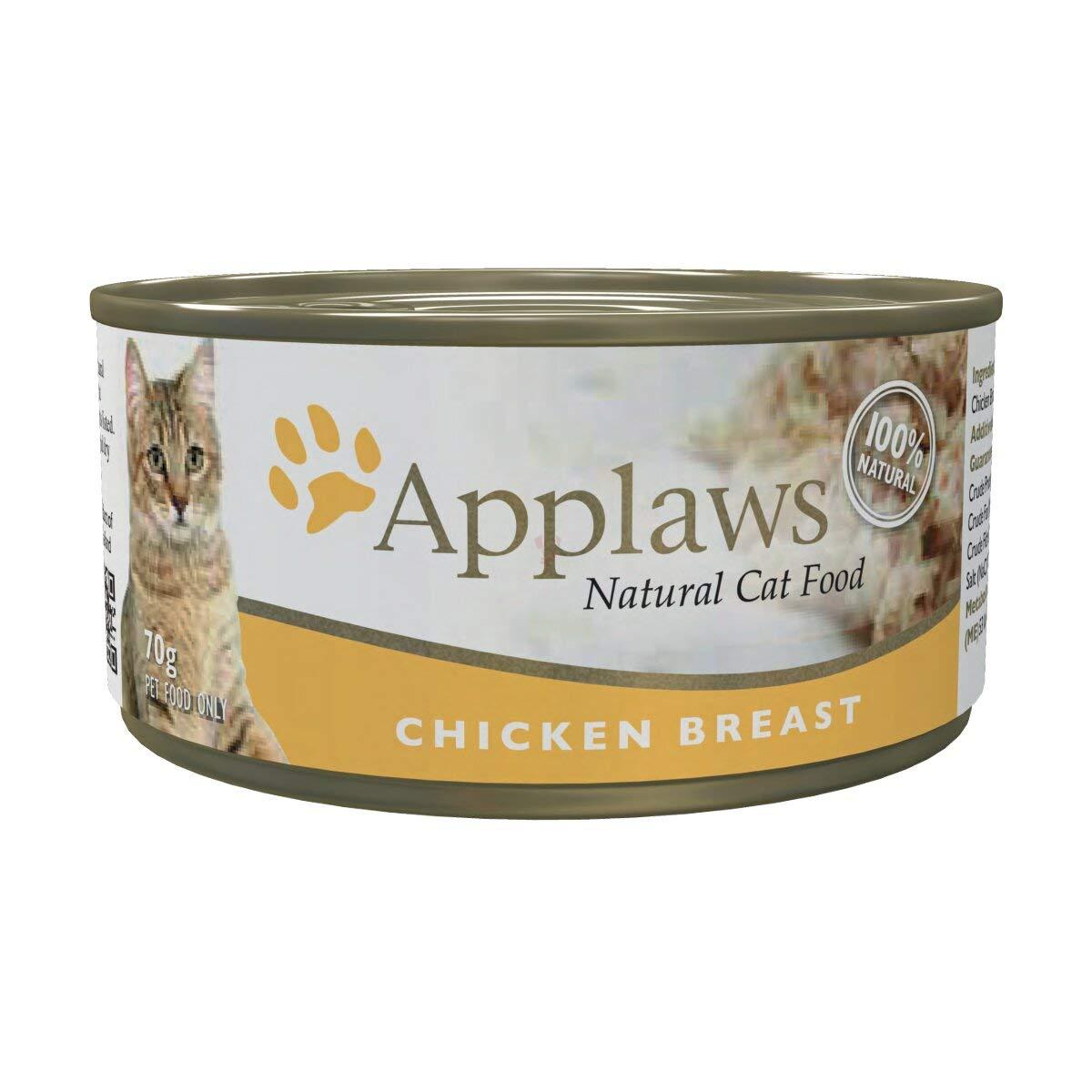 Applaws 全天然系列 肉絲湯汁配方貓罐頭 雞胸 70g/156g