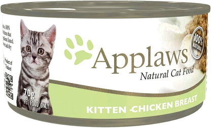Applaws 全天然系列 肉絲湯汁配方貓罐頭 14罐混合