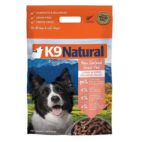 K9 Natural 凍乾生肉 羊肉三文魚盛宴配方 500g