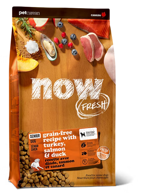 NOW FRESH 無穀物全犬種老齡狗糧配方(火雞、三文魚、鴨肉)