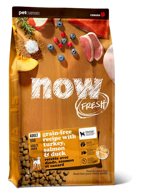 NOW FRESH 無穀物全犬種成年狗糧配方(火雞、三文魚、鴨肉)