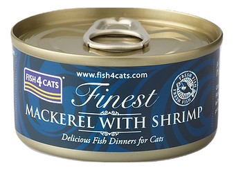 FISH4CATS FINEST 鯖魚&鮮蝦 70g