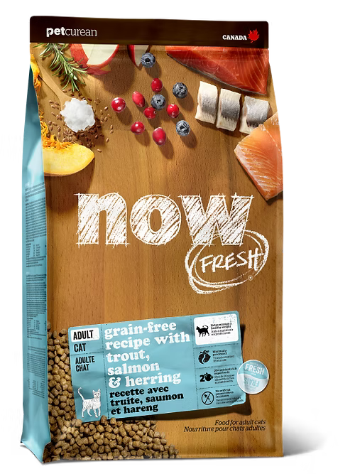 NOW FRESH 無穀物成年魚肉貓糧配方(鱒魚、三文魚、希靈魚)
