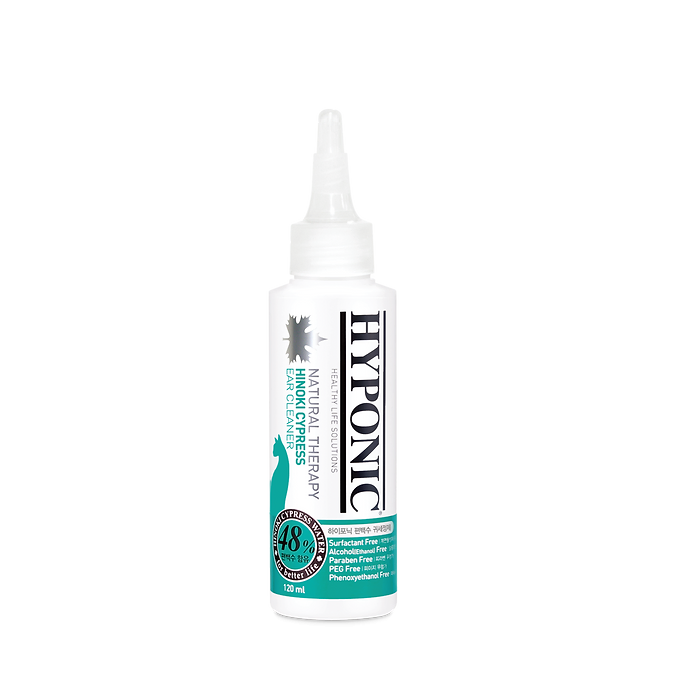 HYPONIC 極致低敏扁柏貓用洗耳水 No Sting Hinoki Cypress Ear Cleaner (For All Cats) 120ml