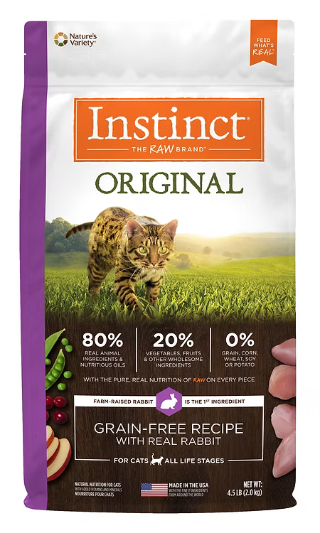 Instinct Original 本能經典 無穀物 兔肉貓糧配方 4.5lb