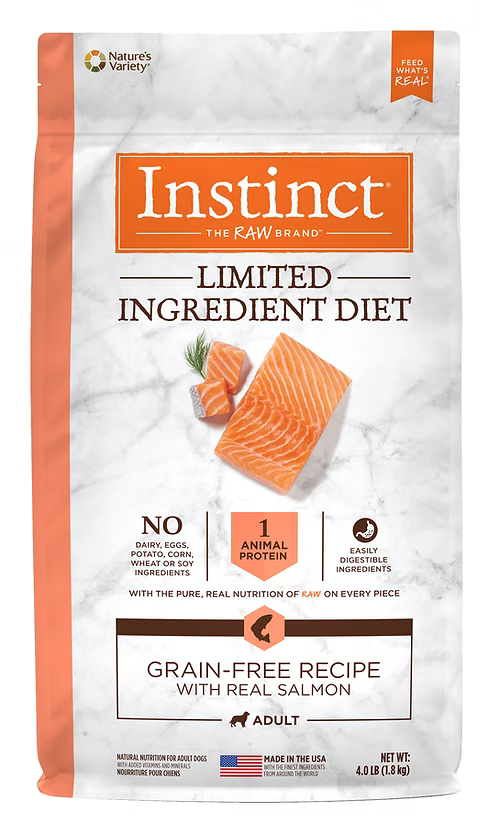 Instinct LID 本能 單一低敏 無穀物 三文魚 狗糧配方 20lb