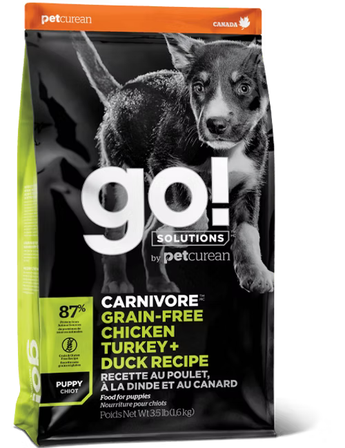 GO! SOLUTIONS 活力營養系列 無穀物雞肉+火雞+鴨肉幼齡犬狗糧配方