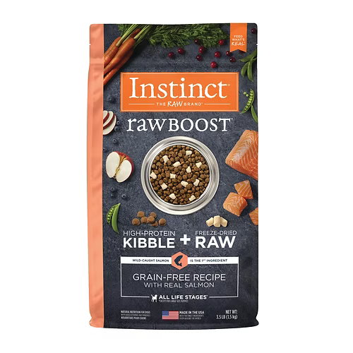 Instinct Raw Boost 本能 無穀物 三文魚 成犬狗糧配方 19lb