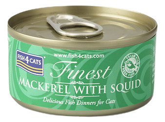 FISH4CATS FINEST 鯖魚&魷魚 70g