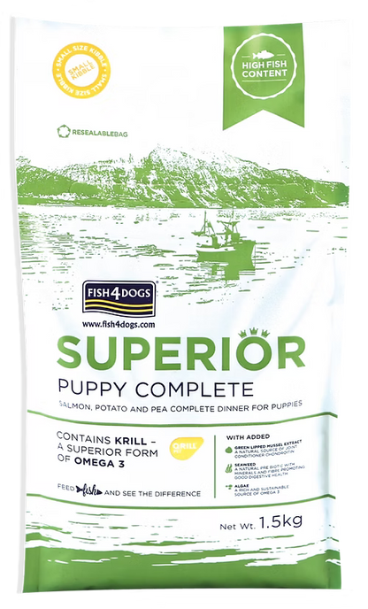 FISH4DOGS SUPERIOR 海洋升級系列幼犬 三文魚配方(細粒)