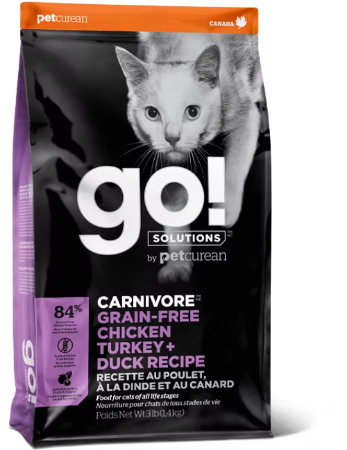 GO! SOLUTIONS 活力營養系列 無穀物雞肉+火雞+鴨肉貓糧配方