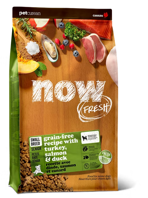 NOW FRESH 無穀物小型犬老齡狗糧配方(火雞、三文魚、鴨肉)