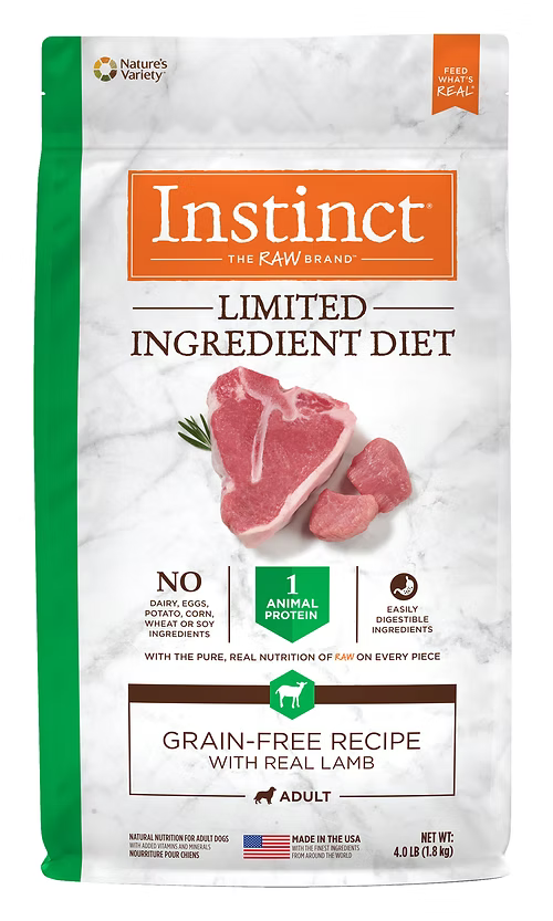 Instinct LID 本能 單一低敏 無穀物 羊肉 狗糧配方 20lb