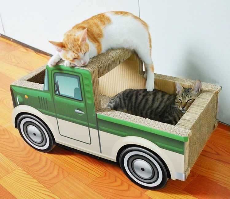 貓抓貨車 (綠色)