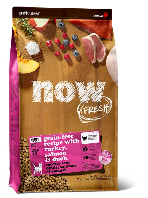 NOW FRESH 無穀物成年貓糧配方(火雞、三文魚、鴨肉)