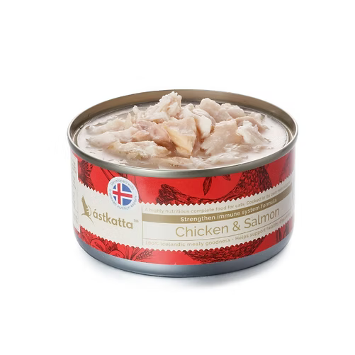 ASTKATTA 保健主食罐 走地雞肉 藍背三文魚 強化免疫力配方(低磷) 170g