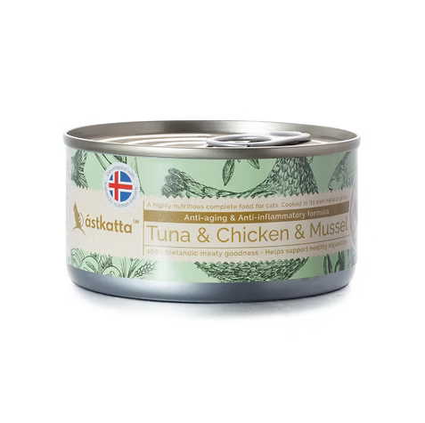 ASTKATTA 保健主食罐 白鰹吞拿 雞肉 青口 抗衰老長壽配方 (低磷) 170g