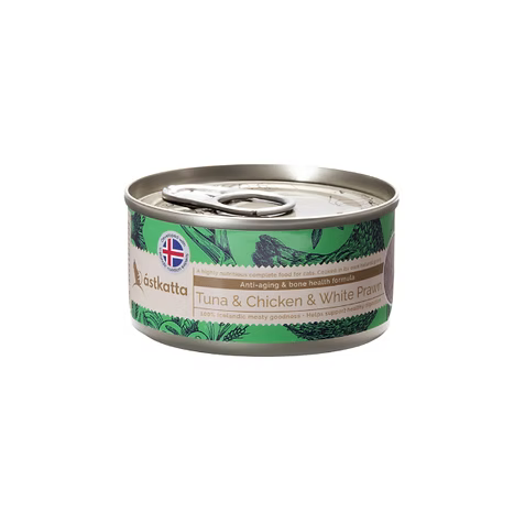ASTKATTA 保健主食罐 白鰹吞拿 雞肉 白蝦 抗衰老長壽配方 (低磷) 80g
