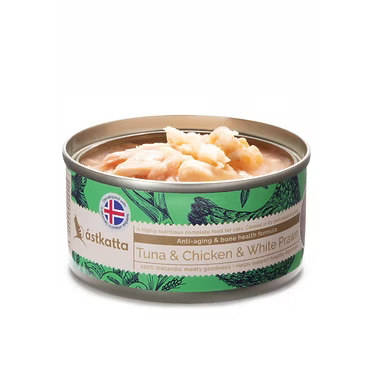 ASTKATTA 保健主食罐 白鰹吞拿 雞肉 白蝦 抗衰老長壽配方 (低磷) 80g