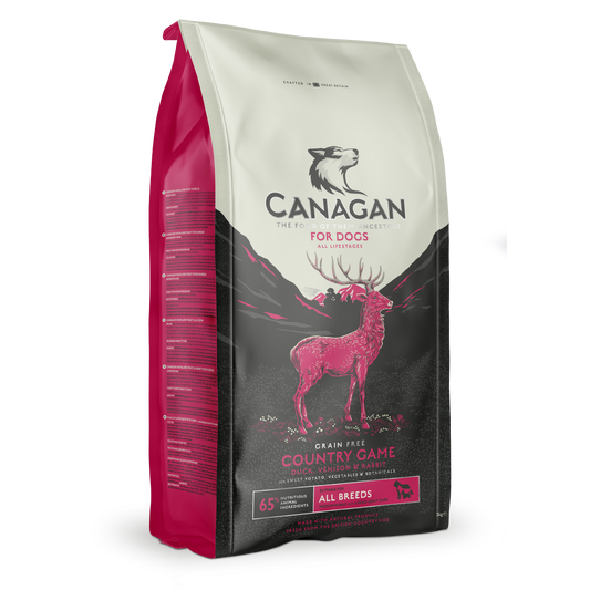CANAGAN 無穀物 田園野味配方鴨肉, 鹿肉, 兔肉 狗乾糧 2kg/ 6kg/ 12kg