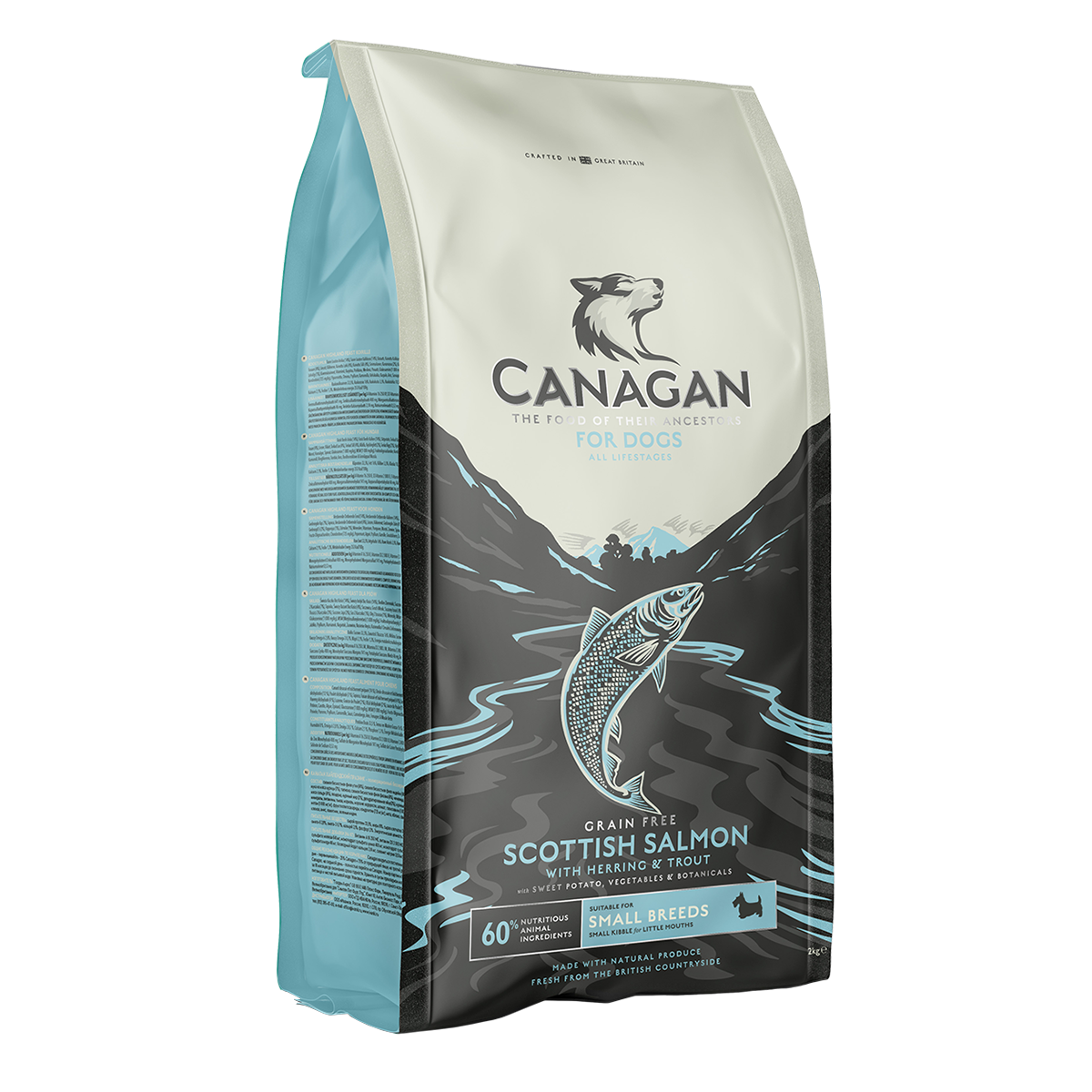 CANAGAN 無穀物 蘇格蘭三文魚配方 狗乾糧 2kg/ 6kg /12kg