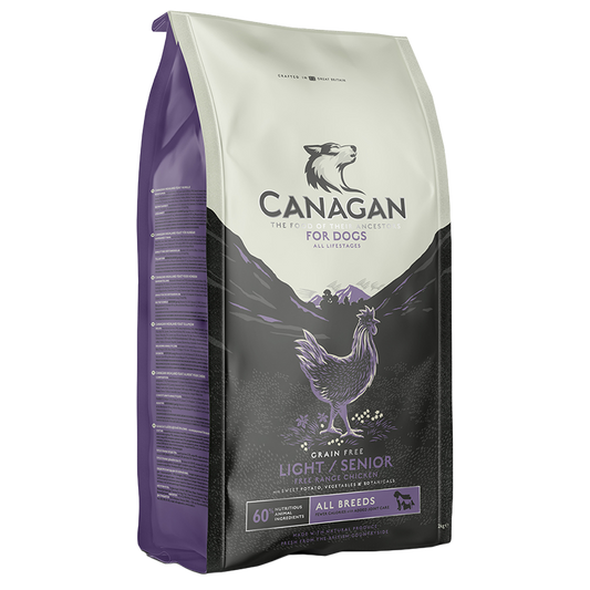 CANAGAN 無穀物 走地雞配方(減肥 / 老犬用) 狗乾糧  2kg/ 6kg/ 12kg