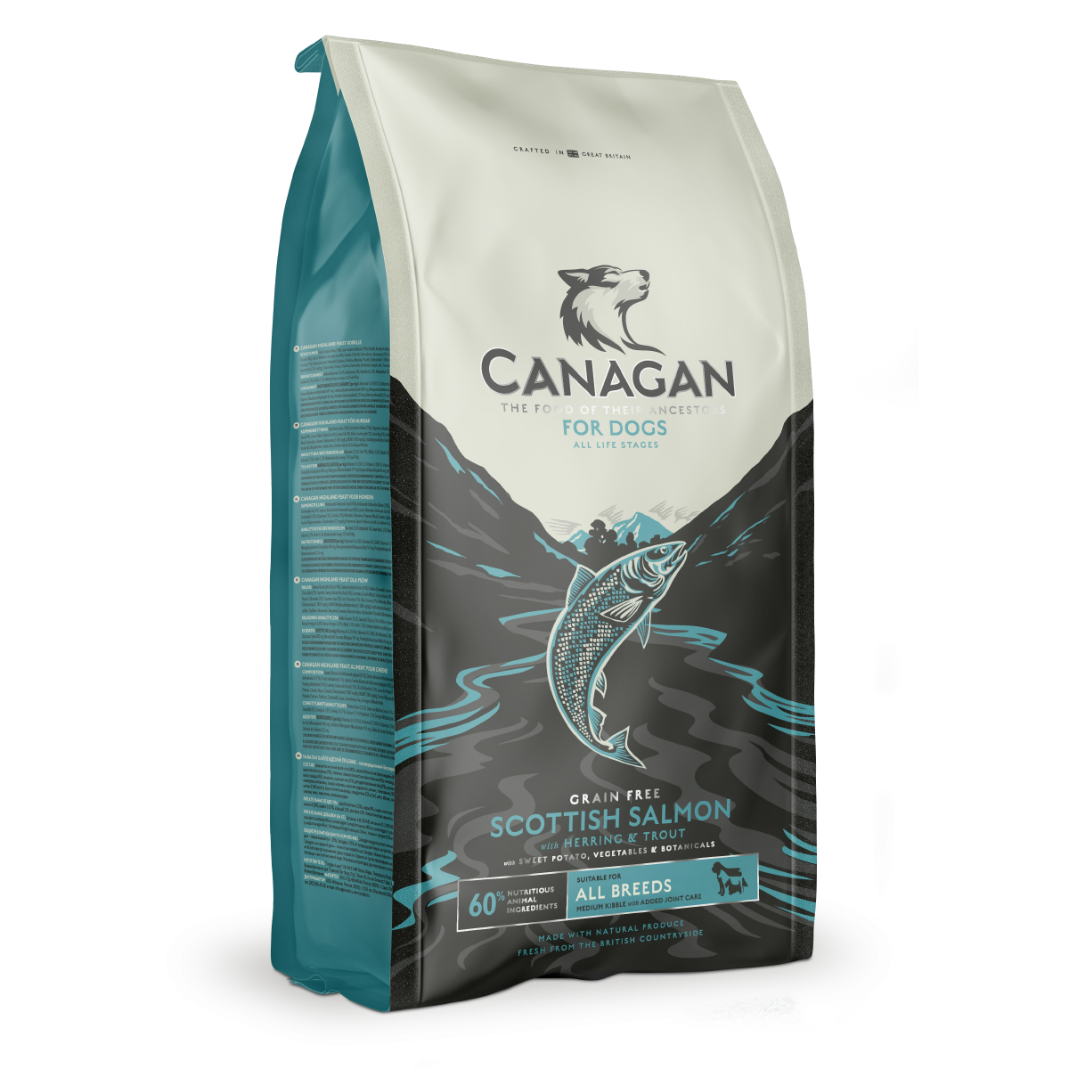 CANAGAN 無穀物 蘇格蘭三文魚配方 狗乾糧(小型犬用) 2kg /6kg