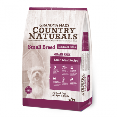 Grandma Mae's Country Naturals 無穀物羊肉中小型犬亮毛配方