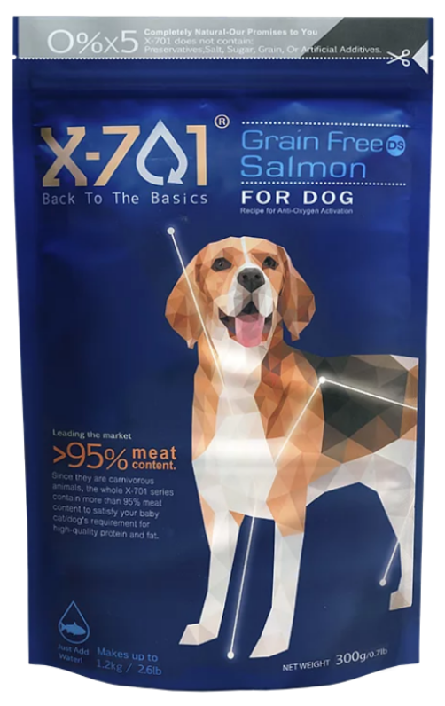 台灣天然凍乾鮮食 抗氧化活力 無穀三文魚 全齡犬 300g