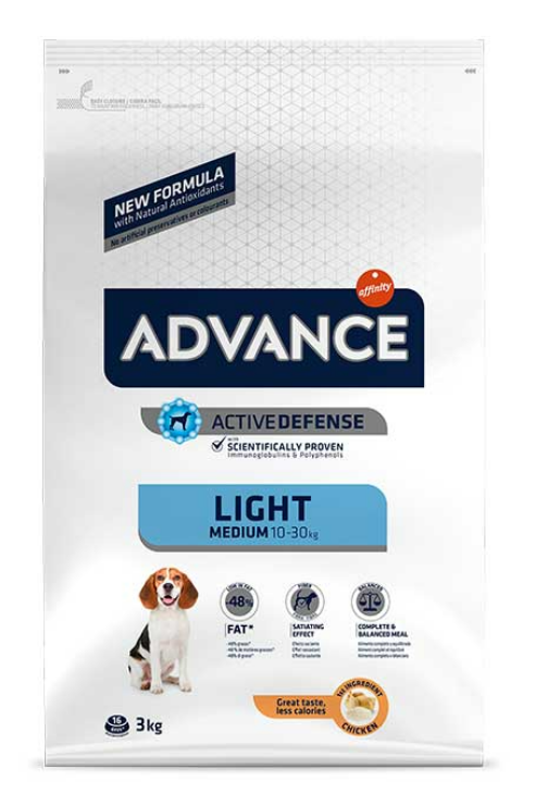 ADVANCE特殊護理中/大型成犬糧–輕體配方3KG（適合體重10-30kg）