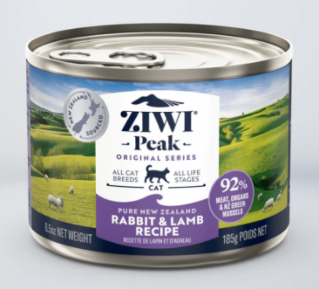 紐西蘭ZiwiPeak 兔肉+羊肉配方罐頭 6.5oz