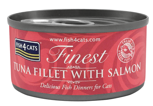 FISH4CATS FINEST 三文魚&吞拿魚柳 70g