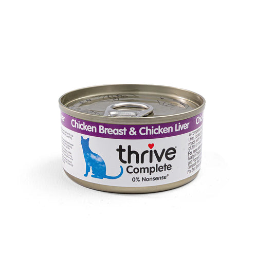 THRIVE 脆樂芙 雞肉+雞肝 貓主食罐頭 75g