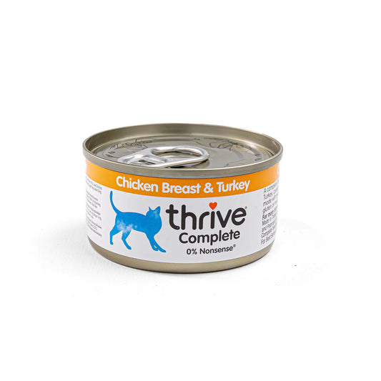 THRIVE 脆樂芙 雞肉+火雞 貓主食罐頭 75g