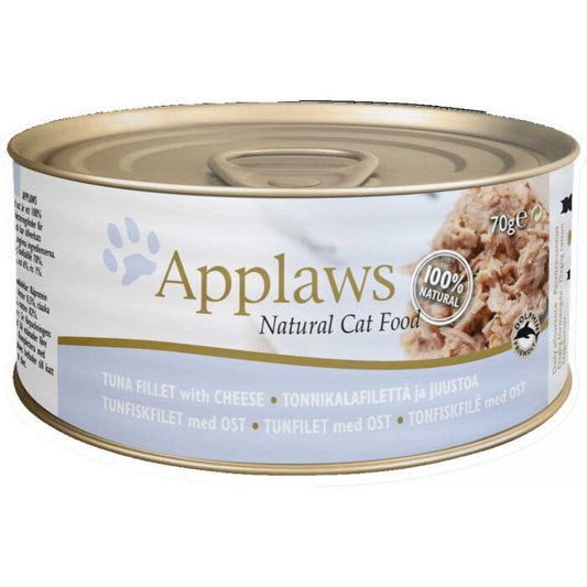 Applaws 全天然系列 肉絲湯汁配方貓罐頭 吞拿魚&芝士 70g/156g
