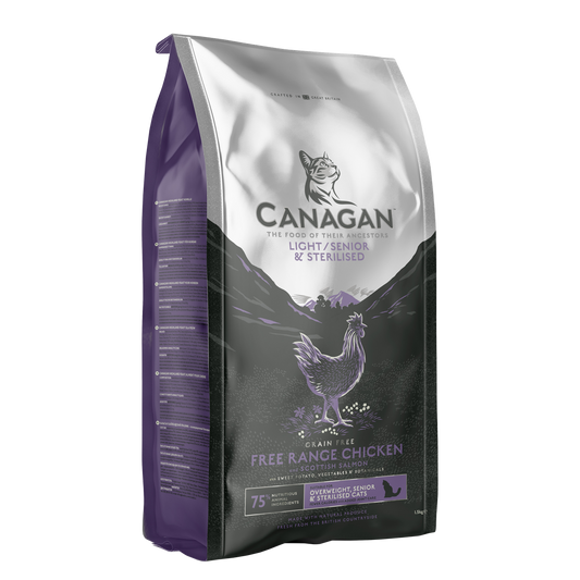 CANAGAN  無穀物 走地雞 老貓配方(減肥/老貓用) 4kg