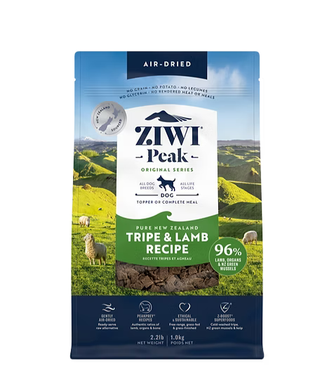 ZIWIPEAK 無穀物 風乾草胃+羊肉 狗糧配方 1kg/ 2.5kg