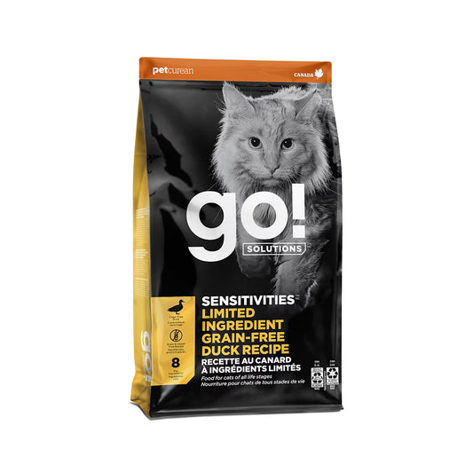 GO! SOLUTIONS 低敏美毛系列 無穀物 鴨肉貓糧配方